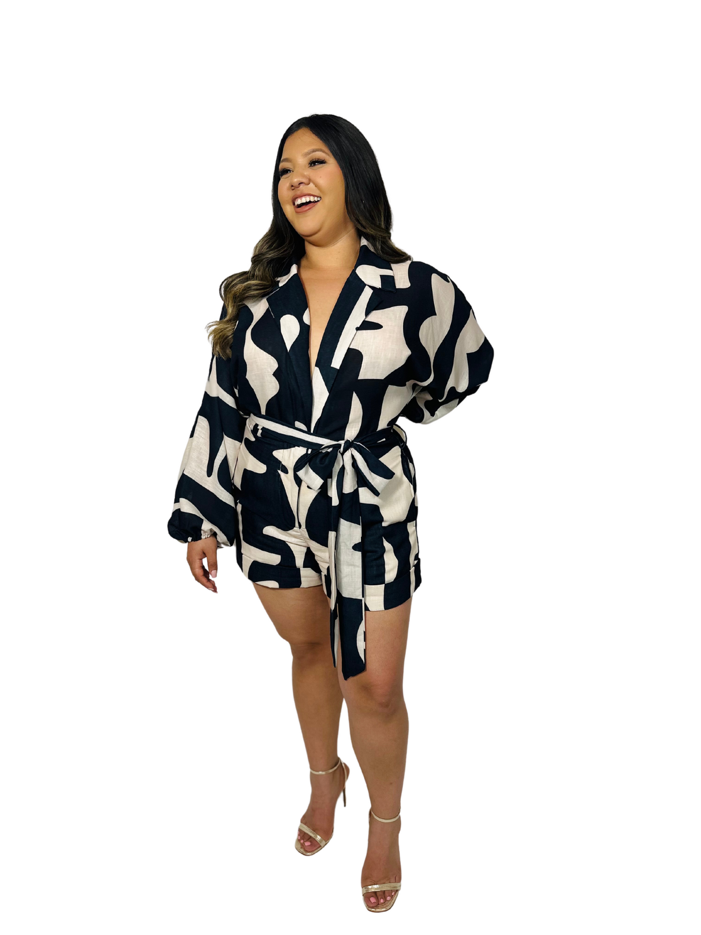 LinenDreams Abstract Romper