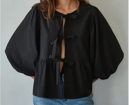 Midnight Coquette Blouse