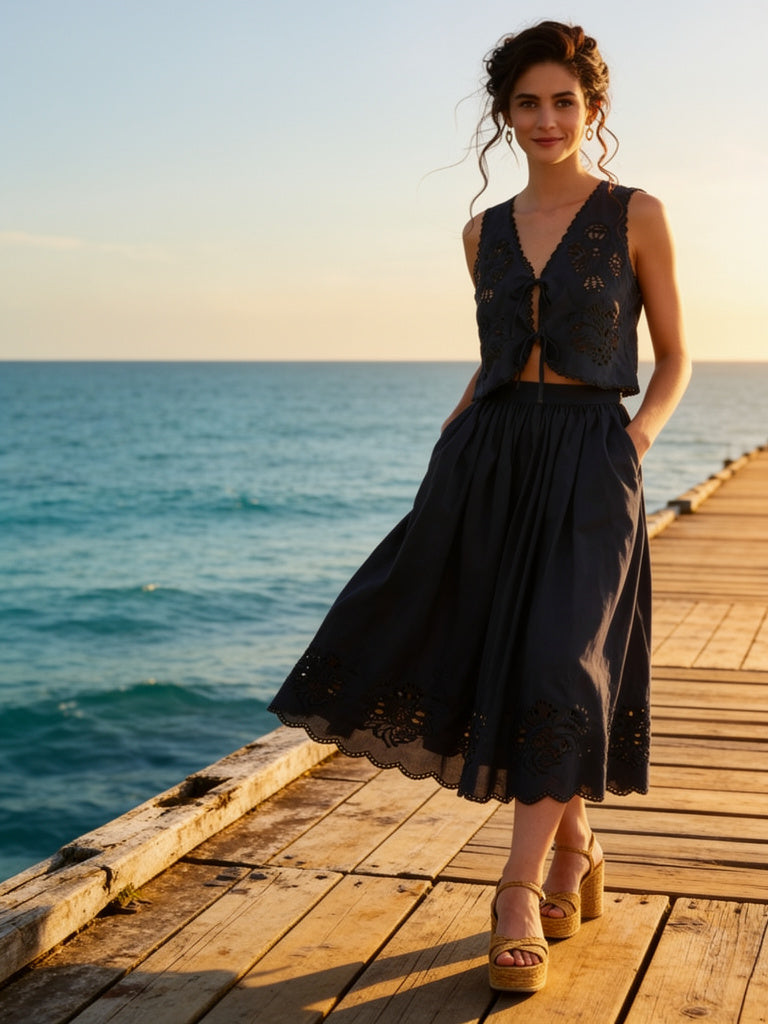 Linen Skies Skirt